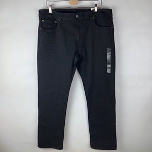AEO next level flex slim straight black jeans